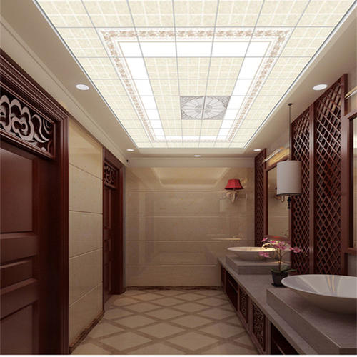 歐式吊鋁扣板-客廳鋁扣板吊頂效果圖